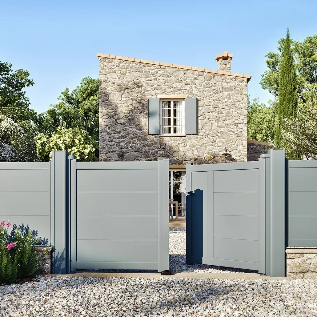 Portail Aluminium kostum sur mesure installation par FB Fermetures Portail Aluminium kostum sur mesure installation par FB Fermetures